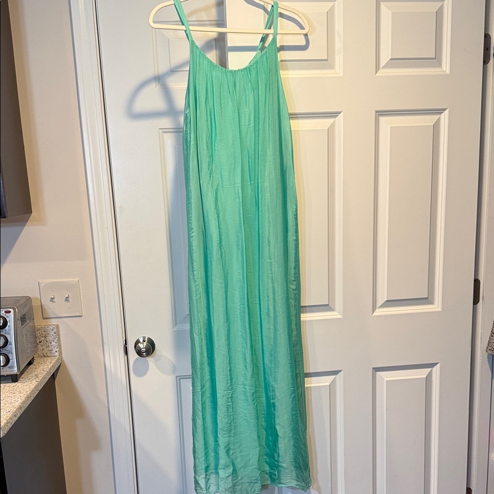Elegant Green Maxi Dress